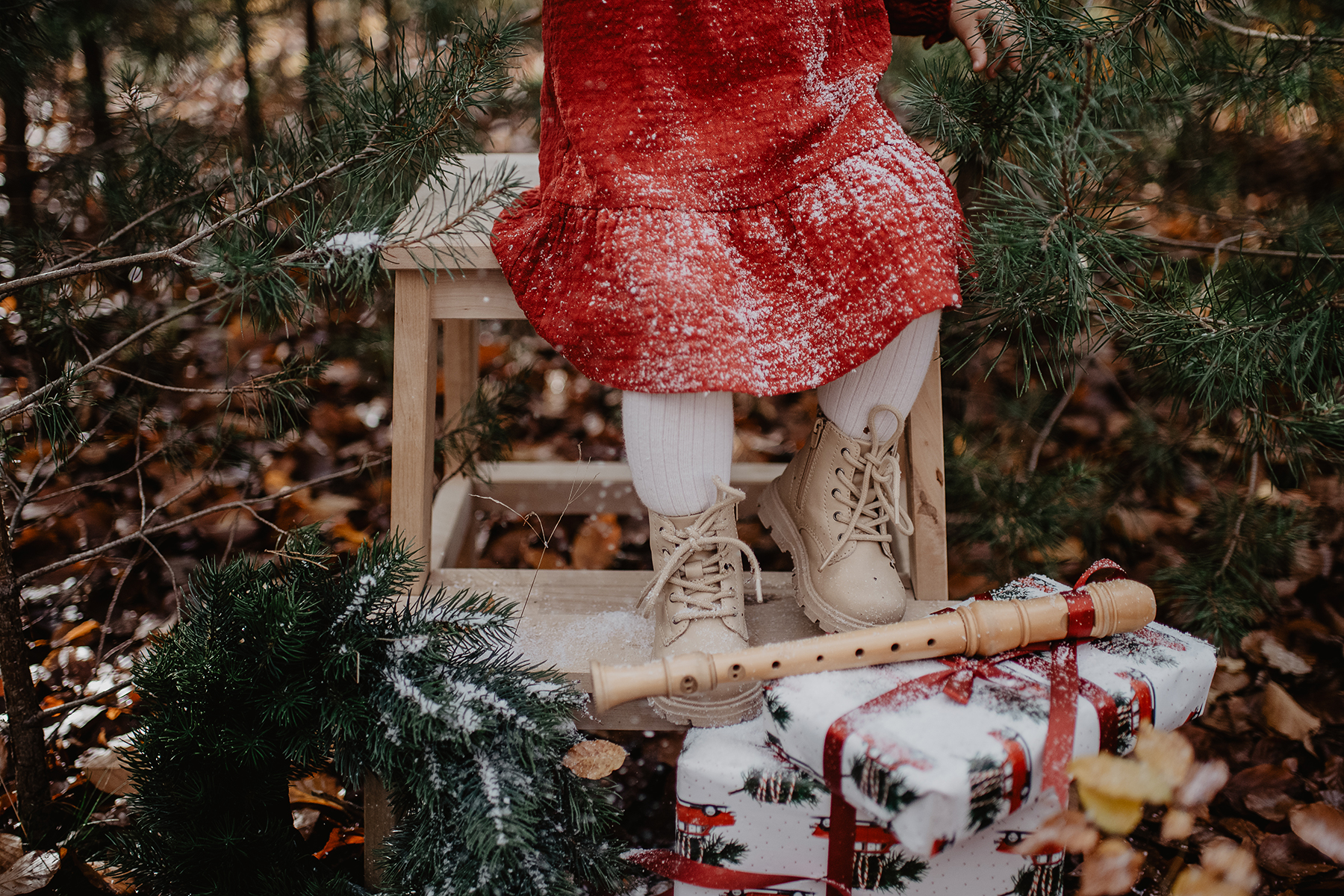weihnachtsshooting-kind-rotkleid-detail-stuhl-wald-mehlingen.jpg